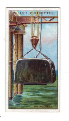 Tupakka- askin keräilykuva n:o 50 Diving Bell.