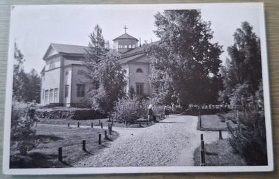 Mäntyharju 1955 leimattu kortti.