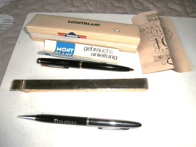 MONTBLANC KUULAKÄRKIKYNÄ ja Quick Point TÄYTELYIJYKYNÄ