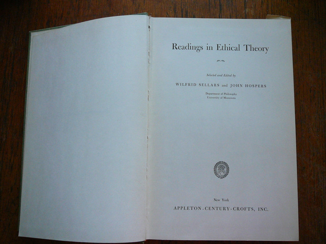 Sellars & Hospers (ed.), Readings in Ethical Theory