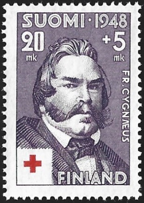 1948 Punainen Risti  Fr. Cygnaeus   20 + 5 mk **  LaPe 348
