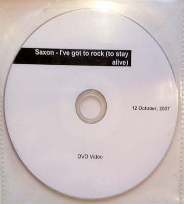 DVD PROMO Saxon - I've Got To Rock (To Stay Alive)