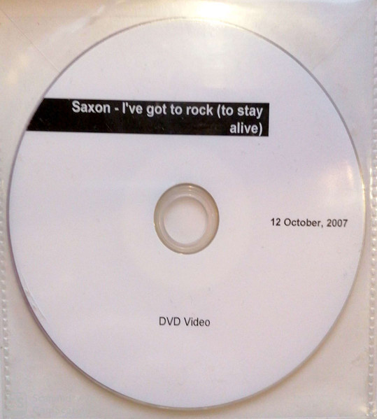 DVD PROMO Saxon - I've Got To Rock (To Stay Alive)