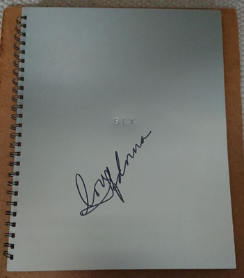 MADONNA-SEX Book : Autograph, Nimikirjoitus , Signed