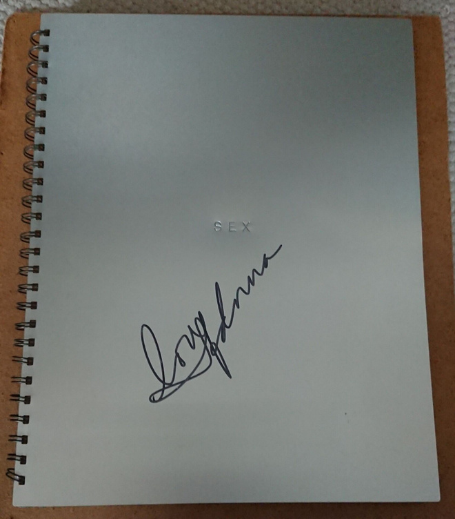 MADONNA-SEX Book : Autograph, Nimikirjoitus , Signed