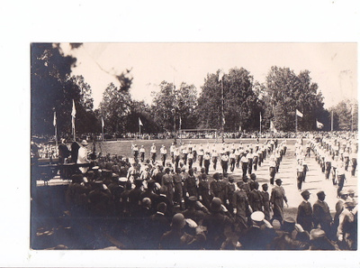 Valokuva Suojeluskunta Lotta Svärd Paraati Kuopio 1920-l