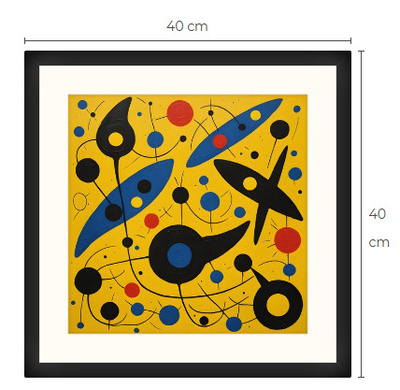 Uusi uniikki abstrakti art print taulu 40 cm x 40 cm