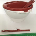 Tupperware micro Deli Dip punainen valkoinen - pikkukuva 1