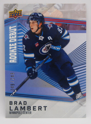 2024-25 Upper deck Rookie debut Brad Lambert /249
