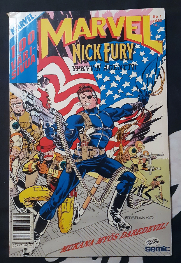 Marvel 1/1991 - Nick Fury - YPKVV:n agentti - 100 sivua