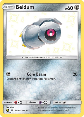 Beldum SV30/SV94 - Hidden Fates - NM/M