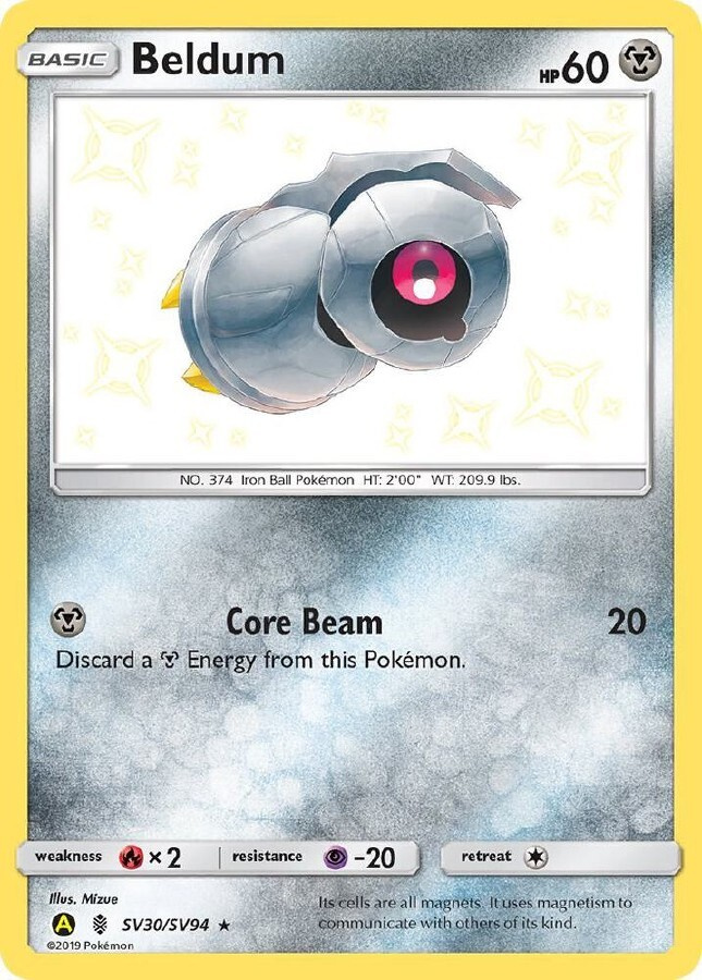 Beldum SV30/SV94 - Hidden Fates - NM/M