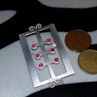 Upea vintage Ruby Hopea solki rintakoru 875 - pikkukuva 5