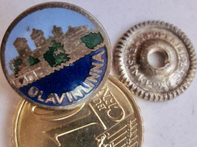 VANHA Ruuvimerkki Olavinlinna Savonlinna Vaaleansininen Taiv