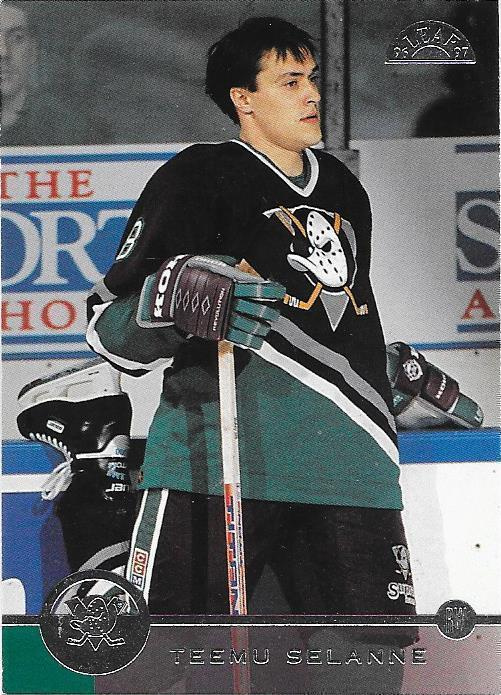 1996-97 LEAF #52 Teemu Selänne Anaheim Mighty Ducks
