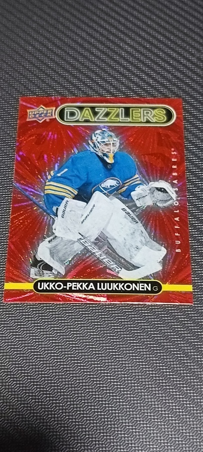 2021-22 Upper Deck Series 1 Dazzlers Red #DZ-6 Ukko-Pekka Lu