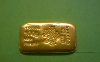 Kulta harkko 100 g (9999) Swiss Made.