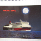 Viking Line kuutamossa. Laivapostikortti - pikkukuva 1
