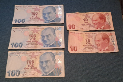 Turkin liiroja 320!