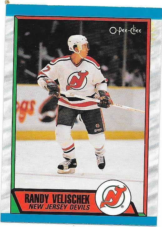 1989-90 OPC #245 Randy Velischek New Jersey Devils RC