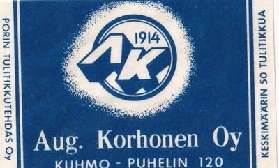 Kuhmo, Aug. Korhonen Oy   b514
