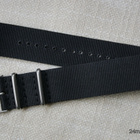 NATO 24 mm musta ranneke - pikkukuva 2