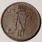 * 1 penniä  *1903* pieni 3 *   Copper/Kupari *1+/EF - pikkukuva 2