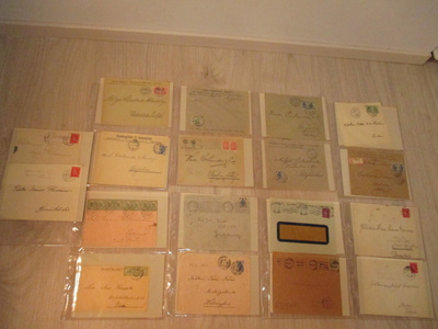 Vanhoja Firmakirjeitä 35 kpl.1906-1955  kansiossa.