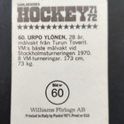 1971-72 Williams Hockey #60 Urpo Ylönen - pikkukuva 2