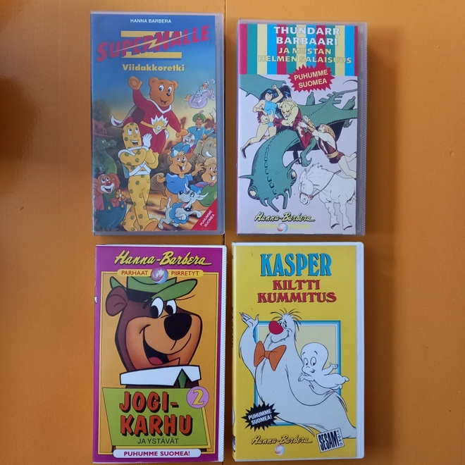 Hanna Barbara piirrettyjä [VHS] 3,5€/kpl