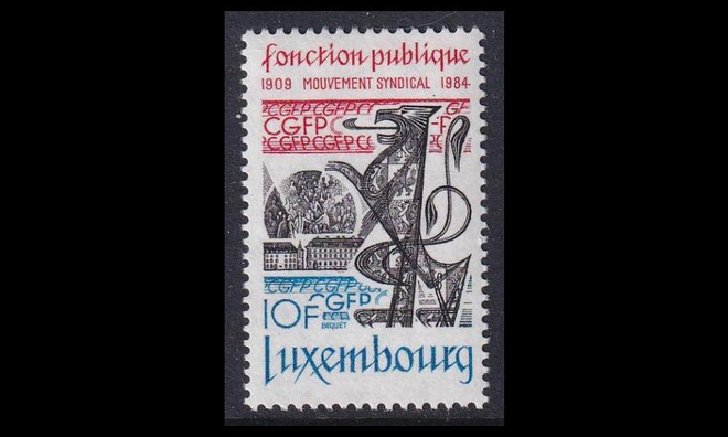 Luxemburg 1092 ** Virkamiesliitto 75v (1984)