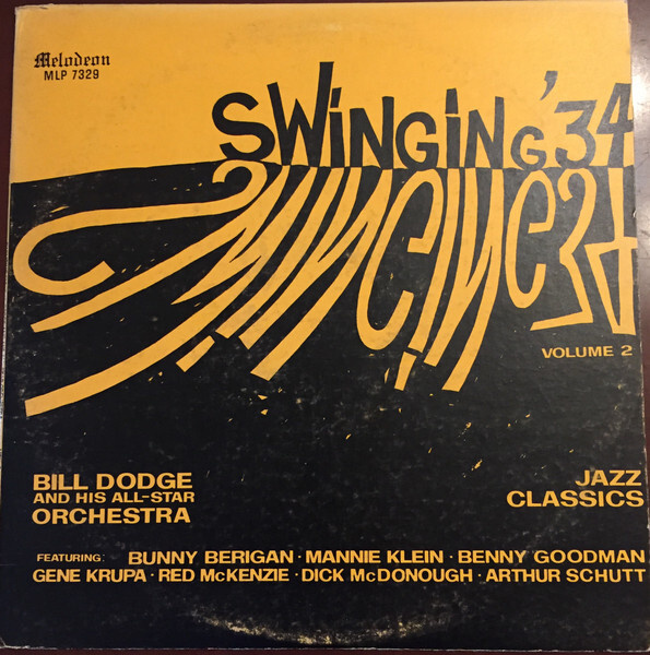 Bill Dodge And His All-Star Orch vinyyliLP Swinging ' 34