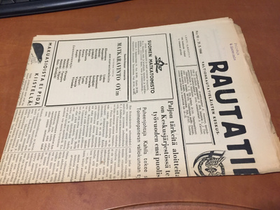 RAUTATIELÄINEN LEHTI 10/1944
