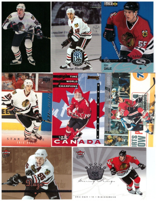 8 x ERIC DAZE Blackhawks, Erikois/Parlalle Kortteja