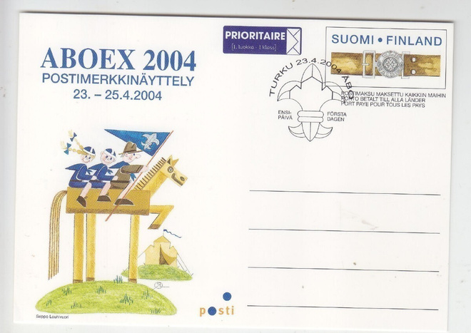 FDC 2004 Aboex ehiökortti.