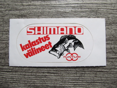 Shimano - kalastusvälineet. Tunturi.....mainostarra.