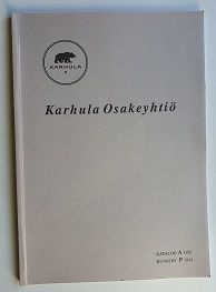 Karhula Osakeyhtiö Katalog A 1932. Kuvasto P 1934.