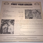 PAINT YOUR WAGON MUSIC FROM THE PARAMOUNT MOTION PICTURE LP - pikkukuva 2