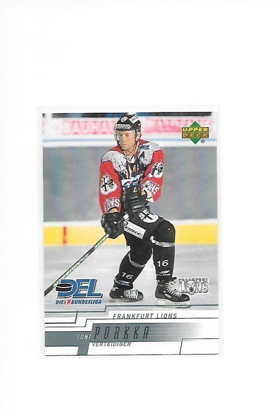 2000-01 DEL Cards #77 Toni Porkka Frankfurt Lions Lukko