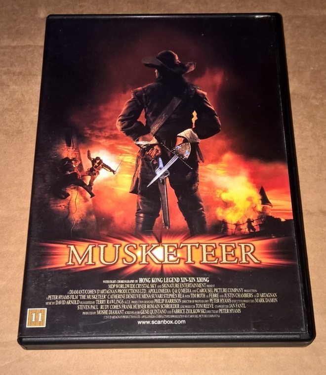 MUSKETEER  TOIMINTA DVD