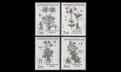 Ranska 2392-5 ** Kukkia (1983)