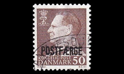 Tanska PF_46 o Frederik IX 50 öre oliivinruskea (1974)