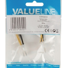 Valueline Virtakaapeli P4 uros - P4 uros, 15cm *UUSI* - pikkukuva 2