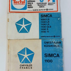 Simca 1100, omistajan käsikirja ja huoltokirja ym - pikkukuva 1