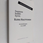 Elina Halttunen : Saaressa kaikki hyvin (näytekappale/koe... - pikkukuva 1