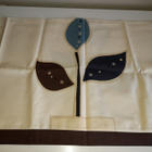 Lehtikuvioinen verho kappa noin 50x266cm - pikkukuva 2