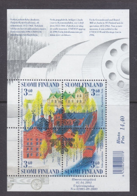 2001 Verla blokki ep. leimalla.