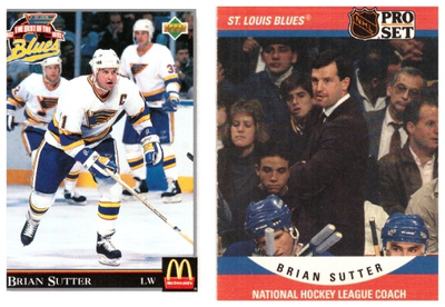 2 x Legenda BRIAN SUTTER St. Louis Blues
