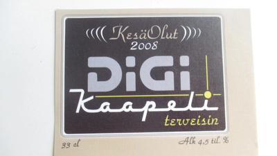 OLUTETIKETTI - KESÄOLUT DIGI 2008 (P189)