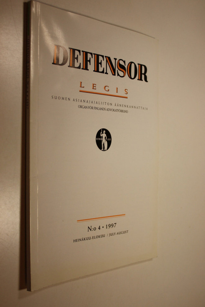 Defensor legis : Suomen asianajajaliiton äänenkannattaja ...